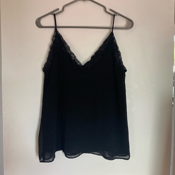 Black lace cami top Zara - Picture 1 of 4